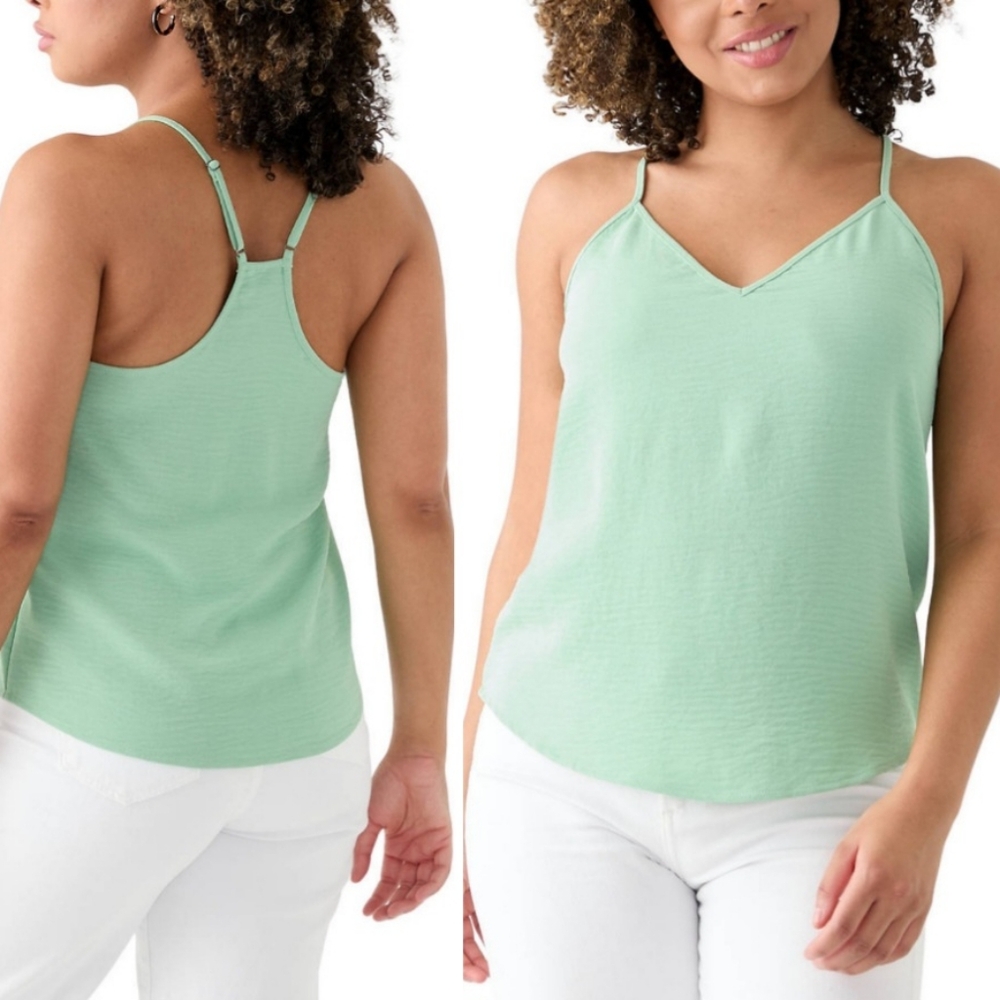 OAK & TRELLIS GREEN CAMISOLE NWT